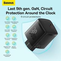 Gambar CHARGER BASEUS CUBE PRO 1C PD 30W GAN5 KEPALA BATOK CAS ULTRA QUICK CHARGE GAN 5 FAST CHARGING QC USB TYPE-C OUTPUT dari btgcom undefined 5 Tokopedia