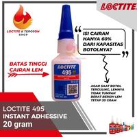 Gambar SIDIKKKS1 LEM INSTANT SUPER KUAT LOCTITE 495 20 GRAM LEM KHUSUS LOGAM & PLASTIK dari sidikkks1 undefined 4 Tokopedia