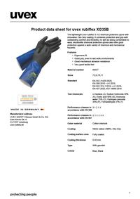 Gambar uvex rubiflex S XG35B chemical protection glove - 8 dari Forte Safety undefined 2 Tokopedia