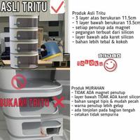 Gambar Tudung Saji 4 Susun/Rak Makanan Susun/Tempat Makan Susun Food Storage - nobrand putih dari elinmahfud undefined 5 Tokopedia