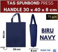 Gambar Tas Goodie bag custom sablon tas spunbond sablon 30x40x8 hls - Putih dari kantongin id undefined 3 Tokopedia