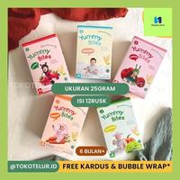 Gambar Nurqo// Yummy Bites - Rice Cracker 25Gr 50Gr Snack Mpasi Bayi / Cemilan Sehat - STRAWBERRY 50g dari Nurqory store undefined 1 Tokopedia