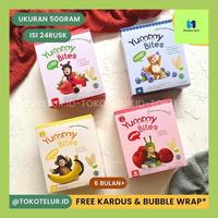 Gambar Nurqo// Yummy Bites - Rice Cracker 25Gr 50Gr Snack Mpasi Bayi / Cemilan Sehat - STRAWBERRY 50g dari Nurqory store undefined 3 Tokopedia