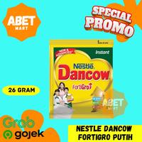 Gambar Dancow Putih 26Gr Susu Bubuk Saset 1 Renceng 10Pcs - 26 Gr Sachet Powder Vanila Vanilla Fortigo 10 Pcs Pak Dus dari AbetMart undefined 1 Tokopedia