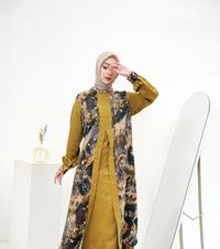 Gambar Kemuning Dress MaxMara Premium Ridwan and Rahma Collection - Aloha Sunset dari Ridwan & Rahma undefined 1 Tokopedia