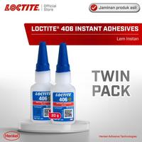 Gambar Henkel LOCTITE 406 Instant Adhesive Lem Instan Super 20 gr Twin Pack dari himam undefined 1 Tokopedia