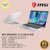 Gambar MSI Modern 14 C13M 875ID INTEL I7-1355U 16GB 512GB SSD W11 + OHS 14" FHD dari Luckey Tech undefined 1 Tokopedia