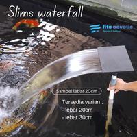 Gambar Waterfall kolam ikan koi pancuran kolam renang slims - Lebar 30cm dari Fifa Aquatic undefined 1 Tokopedia