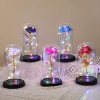 Gambar Lampu LED Bunga Kemasan Kotak Hadiah Mawar Dekorasi Mawar Valentine - Bunga B Ungu dari Loztoys undefined 5 Tokopedia