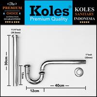 Gambar KOLES E212 Sifon Leher Angsa Wastafel P-Trap dari KOLES Sanitary undefined 4 Tokopedia