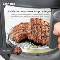 Gambar Ecohome Digital Air Fryer & Dehydrator EAF777 / EAF-777 Kapasitas 4.5L Wadah Kaca Transparan Multifungsi 8 in 1 - PURE WHITE dari Multi Home undefined 4 Tokopedia