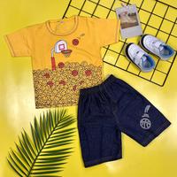 Gambar 5299B | Setelan anak cowok jeans / baju anak cowok celana jeans Mum Dad Look | Umur 2 - 3 tahun - Merah dari Bore Bore Kids undefined 5 Tokopedia