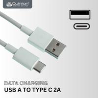 Gambar kabel data dan charger usb to type c 2A - untuk smartphone dan  tablet type c panjang 1 meter warna putih dari quinton jakarta undefined 1 Tokopedia