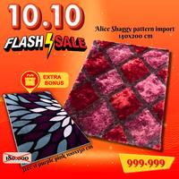 Gambar KARPET SHAGGY CANTIK ALICE SHAGGY PATTERN RUG 140X200 - PROMO FREE - RED01 dari Martha Karpet Indonesia undefined 1 Tokopedia
