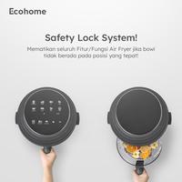 Gambar Ecohome Digital Air Fryer & Dehydrator EAF777 / EAF-777 Kapasitas 4.5L Wadah Kaca Transparan Multifungsi 8 in 1 - PURE WHITE dari Multi Home undefined 3 Tokopedia