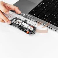 Gambar Mouse Wireless Transparan Transparent untuk Laptop Notebook Pc Termurah dari zenTEK.id undefined 3 Tokopedia