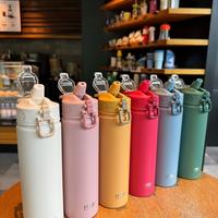 Gambar Tyeso Tumbler Botol Minum TS-8770C TS-8771C Stainless Steel Anti Tumpah Double Vacuum Insulated Sports - Merah Muda, 600ML dari Suppliermodem undefined 3 Tokopedia