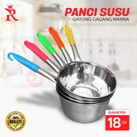 Gambar Panci Susu Panci Gayung Air 18cm Stainless Gagang Warna dari Rajawali Perabot undefined 1 Tokopedia