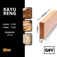 Gambar Kayu Reng Lebar 5 cm Tebal 2 cm / Kayu Sengon Merah  Panjang 1,5 meter & 3 meter - KAYU RENG(1.5M) dari Homewallpaper08 undefined 5 Tokopedia