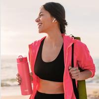 Gambar Tyeso Tumbler Botol Minum TS-8770C TS-8771C Stainless Steel Anti Tumpah Double Vacuum Insulated Sports - Merah Muda, 600ML dari Suppliermodem undefined 4 Tokopedia