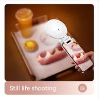 Gambar JOPREE K01 LED Rechargeable Selfie Lighting Ring Light Mini Clip on HP dari DjEm Official undefined 3 Tokopedia