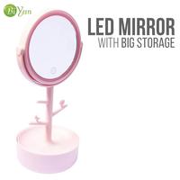 Gambar Biyun Cermin Make Up with LED & Storage - Merah Muda dari Leivy Naturally Indonesia undefined 1 Tokopedia