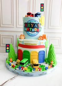 Gambar Kue ulang tahun/Kue birthday/Cake custom birthday/Cake ultah/Kue tema Tayo dari Libra Cake undefined 3 Tokopedia