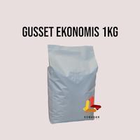 Gambar Gusset Center Seal 1kg ekonomis material metalis tebal 85 mic warna putih tinggi 31 cm, tanpa tintie - putih glossy, dengan valve dari Kemasan Magelang undefined 1 Tokopedia