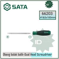Gambar Obeng Plus Min Reversible 66203 #1 x 1.0 x 5.5 x 100 mm Acetate SATA dari SATA TOOLL undefined 4 Tokopedia