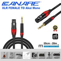 Gambar Canare Kabel MIC Dynamic/Kondenser Audio Mixer XLR Fermale To Akai Mono Gold Plate - Canare Japan Standard - 20 cm dari Canare Audio Official undefined 2 Tokopedia