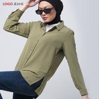 Gambar Logo Jeans Joanna Sage Green Shirt 24900L8SA - L dari Logo Jeans undefined 2 Tokopedia