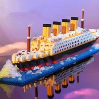 Gambar FS - Besar Mainan kapal Titanic 6000 pcs /Mini Bricks Model Titanic Cruise Ship Model Boa/ Mainan lego anak laki laki block besar kapal dari FANNY 77 STORE undefined 2 Tokopedia