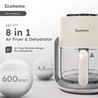 Gambar ECOHOME Air Fryer & Dehydrator 8 in 1 Function EAF-777 4.5L Capacity with Panoramic Glass - Hitam dari pusat perabot semarang undefined 2 Tokopedia