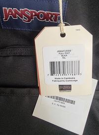 Gambar Original Jansport Full Pint Black - Tas Ransel Backpack dari Original Cosme undefined 4 Tokopedia