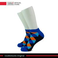 Gambar CoolDeSocks Original | Kaos Kaki Pendek - Checkered Neo - Blue dari CoolDeSocks undefined 1 Tokopedia