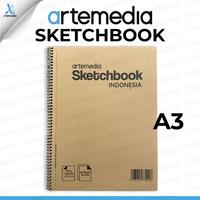 Gambar Artemedia Sketchbook Spiral A3 Buku Sketsa Pensil, Pensil Charcoal, Drawing Pen dari Artemedia_NEW undefined 1 Tokopedia