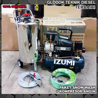 Gambar PAKET MESIN CUCI STEAM MOTOR MOBIL SALJU SNOW WASH TERBAIK - Tabung Snow 40L, Direct 1 HP 24L dari Glodok Diesel undefined 1 Tokopedia