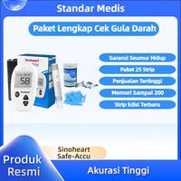 Gambar Paket 25 Strip Sinoheart Safe Accu Strip Uji Gula Darah Alat Tes Gula Darah Paket Sinocare / Sinoheart - 25 Strip dari Sinomed Healthcare undefined 1 Tokopedia