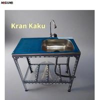 Gambar BAK CUCI PIRING STAINLESS/BAKCUCI PIRING/WASTAFEL PORTABLE - tidak pake kran dari megumistore90 undefined 3 Tokopedia