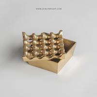 Gambar Asbak Kuningan  Lubang 16 Warna Emas | Asbak sultan | ashtray brass 16 hole | Asbak premium dari ZenlyInterior24 undefined 4 Tokopedia