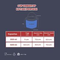 Gambar Cup Ember PP Persegi 500 ml 1 dus isi 600 pcs dari e-mart Indonesia_NEW undefined 4 Tokopedia