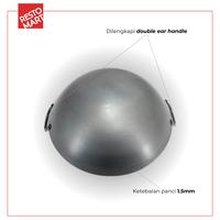 Gambar Wajan / Double Ear Wok 70cm RESTOWOK Black Steel Pre Season (2291109) - 2 pcs dari Restomart Kitchen Solution undefined 5 Tokopedia