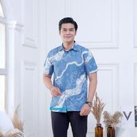 Gambar KEMEJA BATIK PRIA LENGAN PENDEK - BAJU BATIK PRIA POLIMIKRO MURAH - BAJU BATIK PEKALONGAN - A, M dari Kameliafashionid undefined 3 Tokopedia