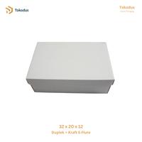 Gambar Kardus Box Sepatu Polos 32x20x12 cm Dus Sepatu Model Tutup Terpisah (Bisa custom) dari Tokodus Buahbatu undefined 1 Tokopedia