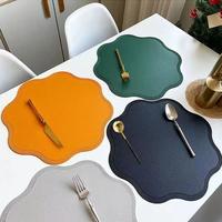 Gambar Tatakan Piring Kulit dan Tatakan Gelas Tahan Air High Quality - Orange dari Home Decor Zega undefined 3 Tokopedia