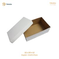 Gambar Kardus Box Sepatu Polos 32x20x12 cm Dus Sepatu Model Tutup Terpisah (Bisa custom) dari Tokodus Buahbatu undefined 3 Tokopedia