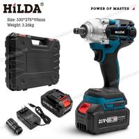 Gambar 800W Cordless Impact Wrench Set 21V Brushless Electrik Tanpa Kabel 21 Volt Torsi Kunci Listrik Electric Impact Wrench dengan 8 Socket Wrench/ 1500 N.m 1/2" 1/4" Cordless Electric Impact Wrench Kompatibel Dengan Baterai Makita/bor baterai cas komplit/ - 8-32mm/15pcs dari FRESNEW SHOP undefined 1 Tokopedia