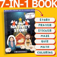 Gambar Interactive Storybook : The Nativity Story - buku cerita & aktifitas anak kristen katolik ; cocok untuk kado natal / christmas present (1-7 tahun) dari SaintScribbles undefined 2 Tokopedia