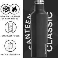 Gambar CORKCICLE Canteen - Water Bottle and Thermos - Triple Insulated with Shatterproof Stainless Steel Construction - Matte Black - 16 oz. dari Bambini Corner Official undefined 2 Tokopedia