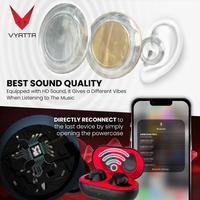 Gambar (TOP QUALITY) VYATTA Airboom Pro New TWS Bluetooth Headset / Earphone , Long Battery - Pacific Blue - Lilac Rose dari GETRI TECK undefined 3 Tokopedia